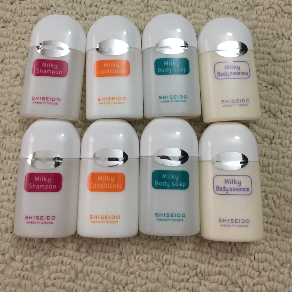 Shiseido shampoo conditioner body wash & lotion