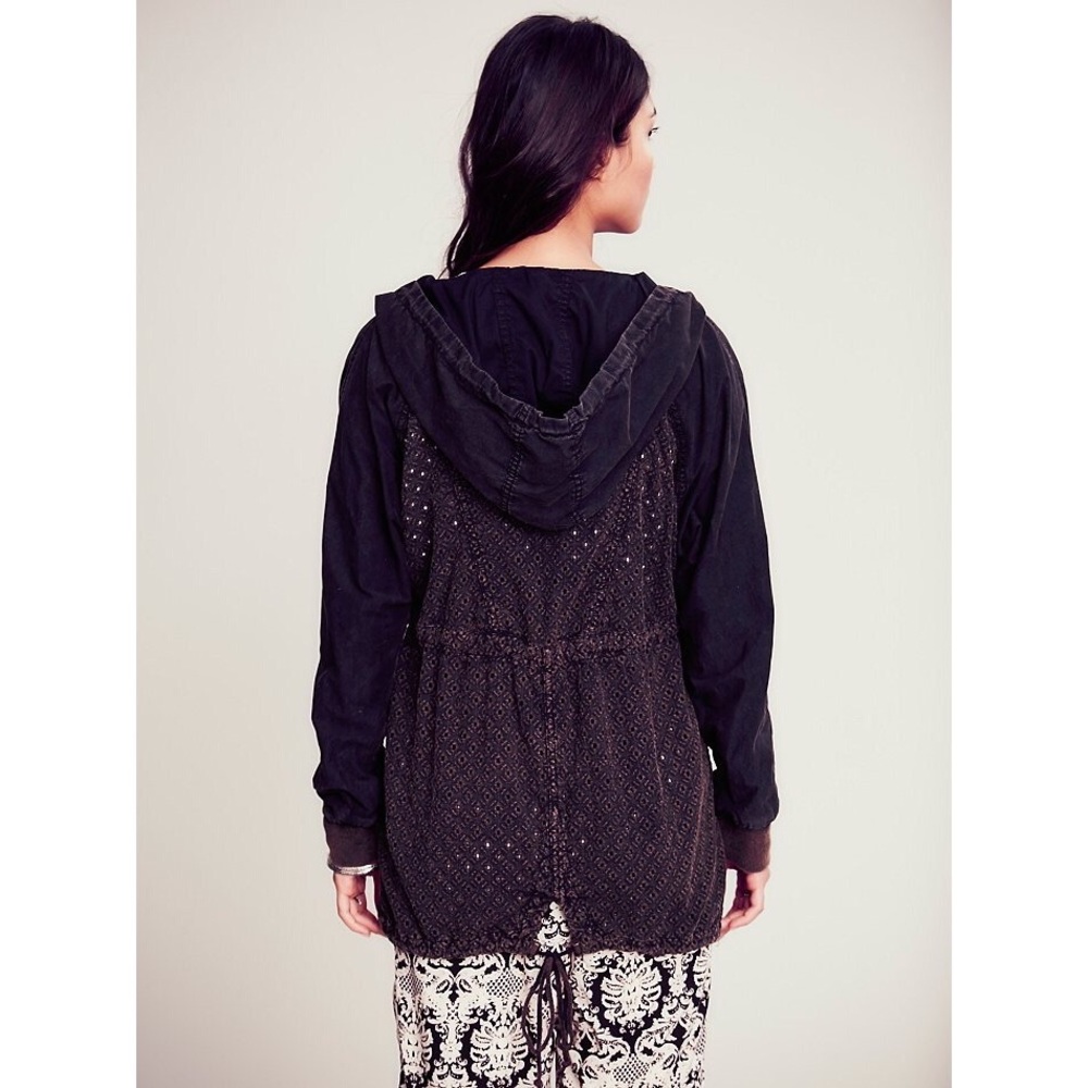Free People For A Rainy Day Eyelet Anorak