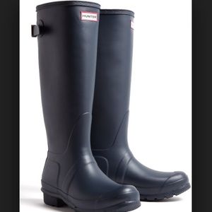 Navy Hunter Boots