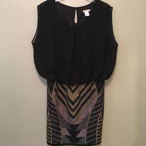 Black and Beaded Dress