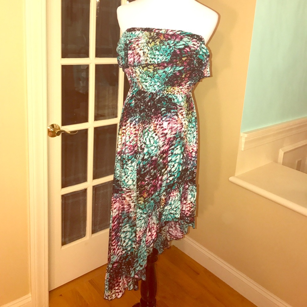 Asymmetrical tube dress