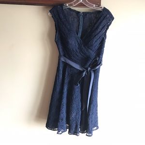 Navy blue bridesmaids dress