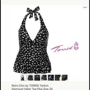 RETRO Chic by Torrid Halter Tankini - Size 3
