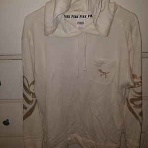 Pink hooded sweatshirt