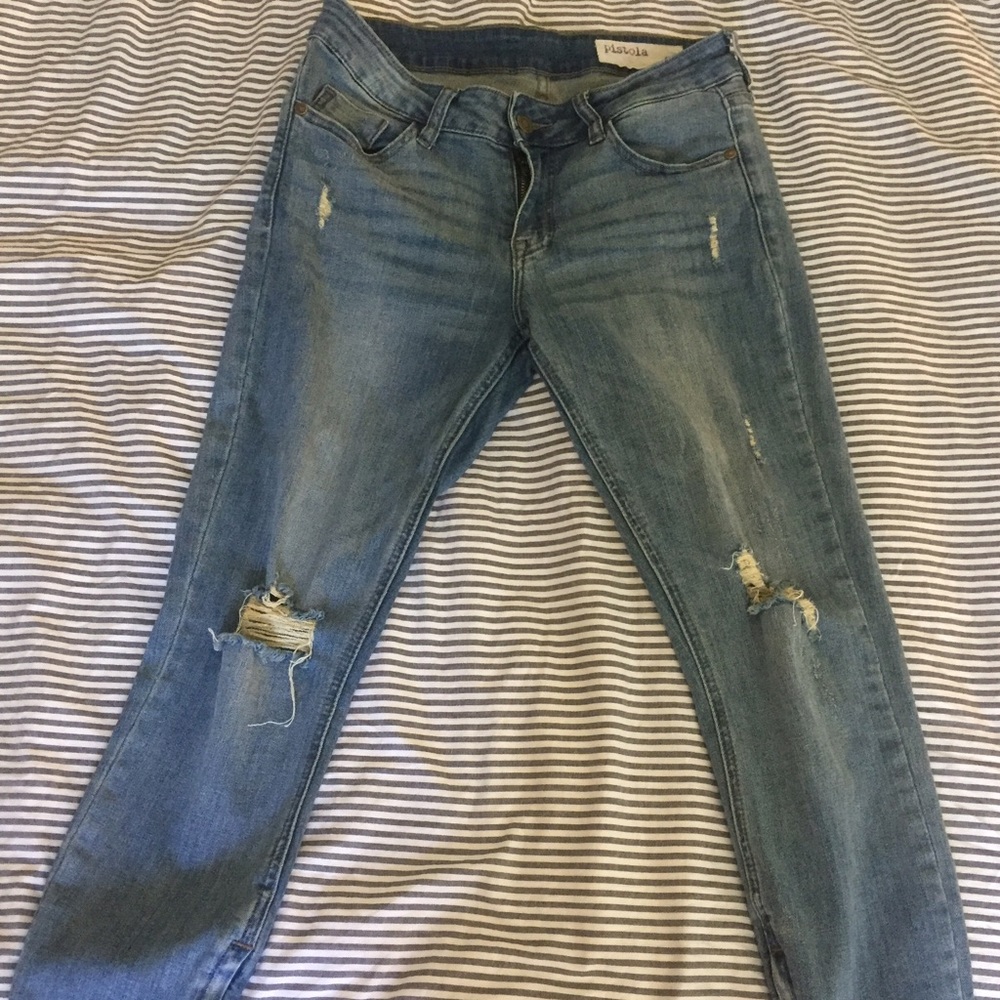 Distressed Pistola jeans