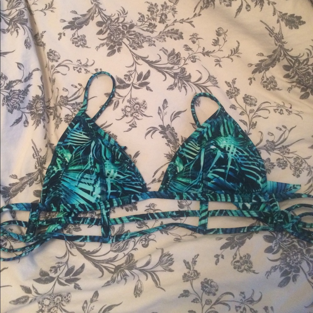 VS Pink Tropical Bikini Top