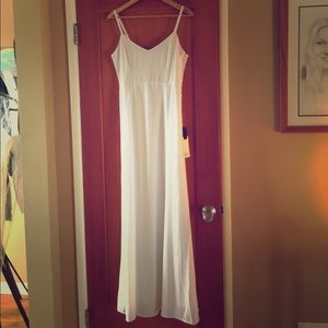 White cotton maxi dress