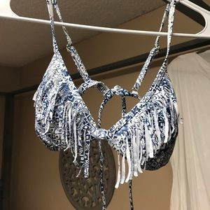Fringe bikini top