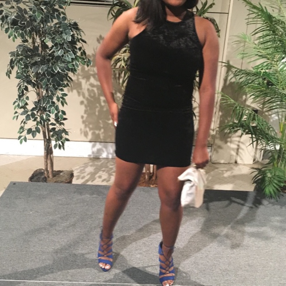 Faux Velvet party Dress