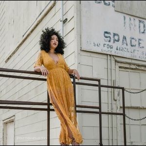 Maxi Dress  (romper with skirt)