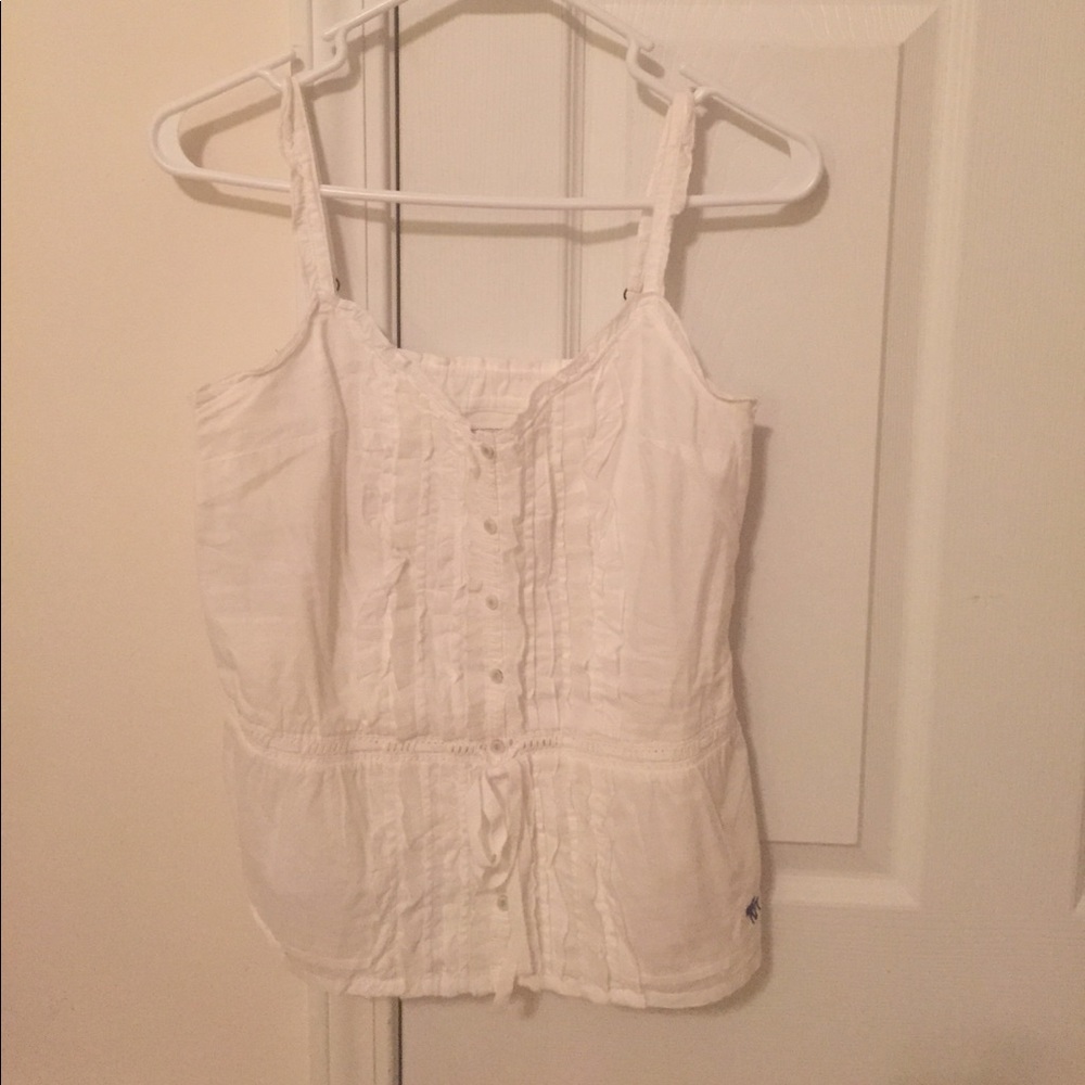 A&F white tank