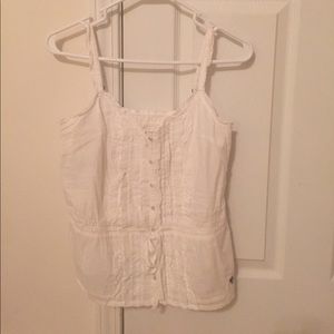 A&F white tank