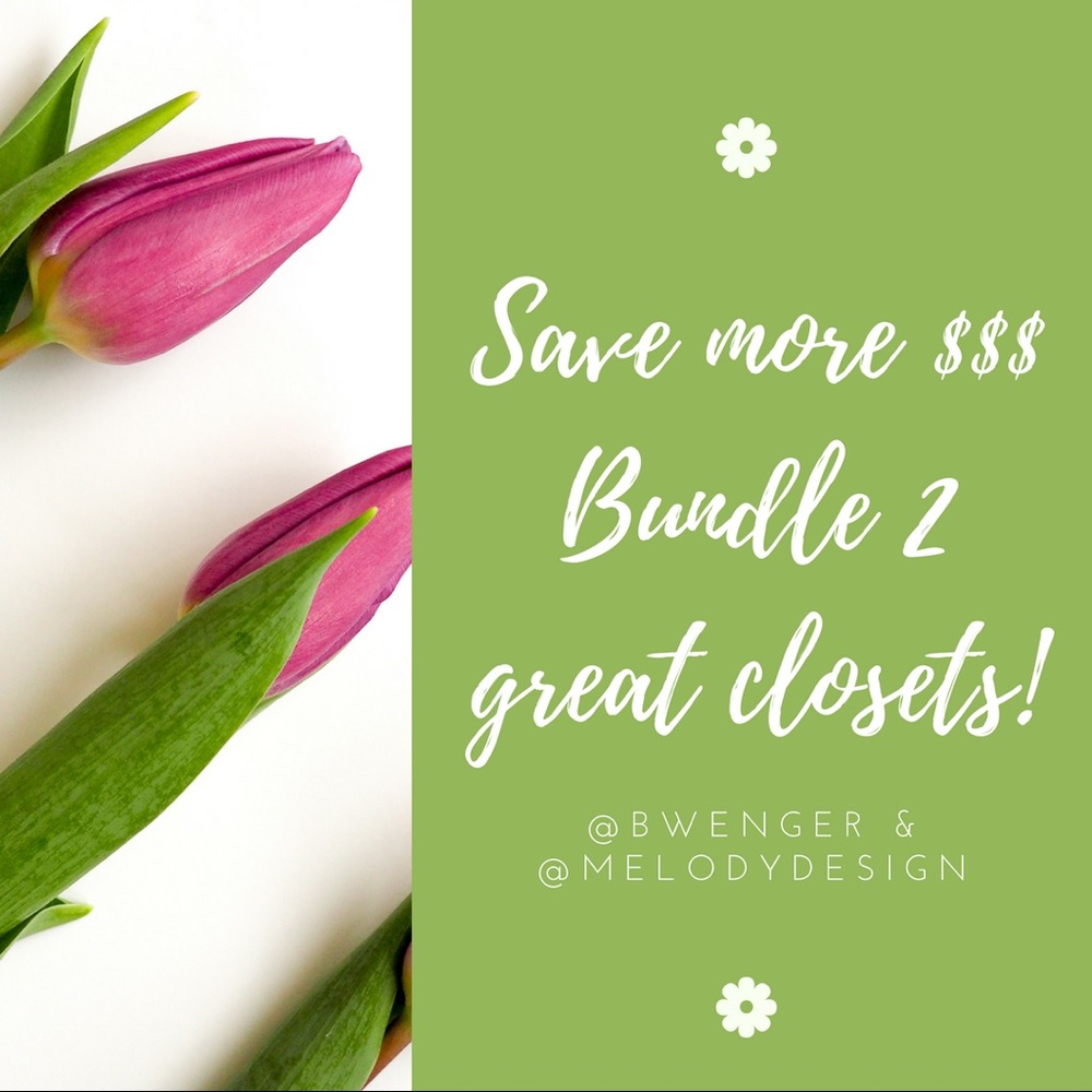 Bundle two closets, same great discount!