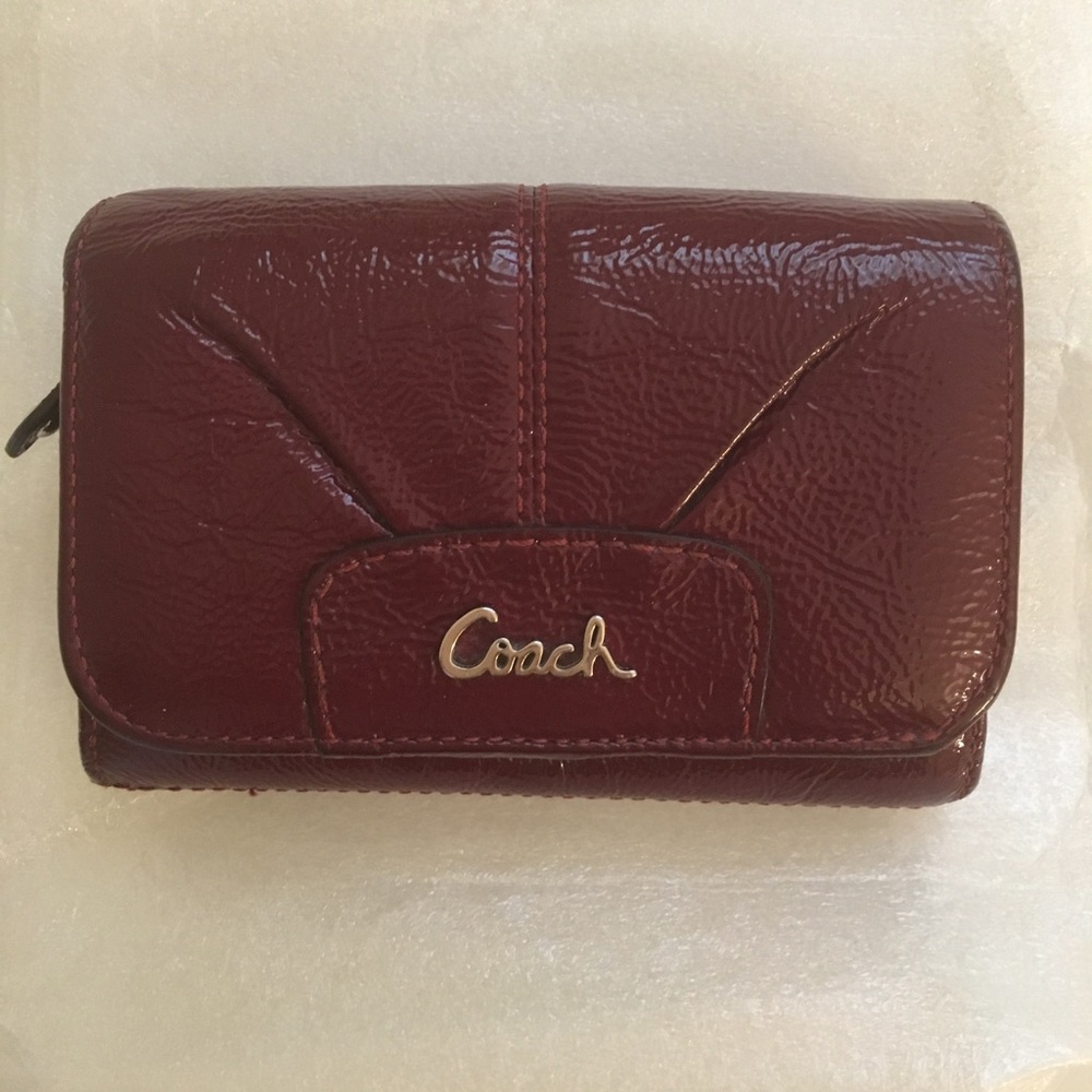 Coach patent leather wallet