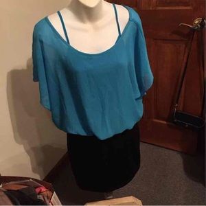 Black and turquoise by body central