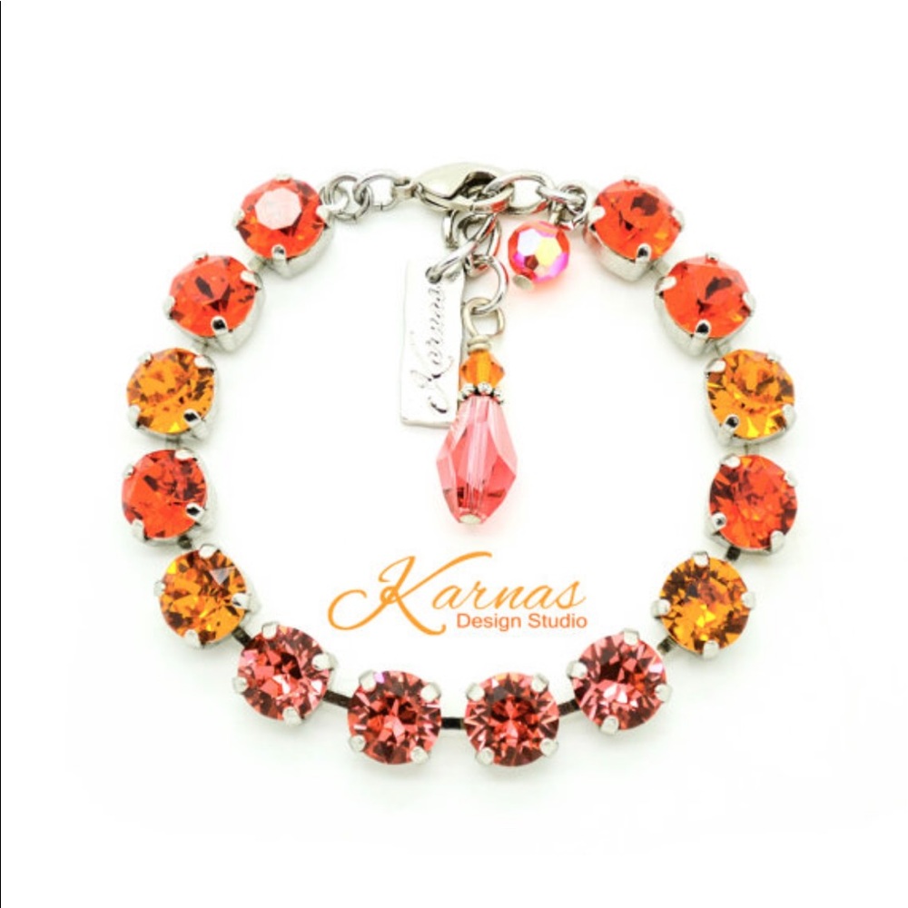 ORANGE SUGAR 8mm Crystal Bracelet KDS
