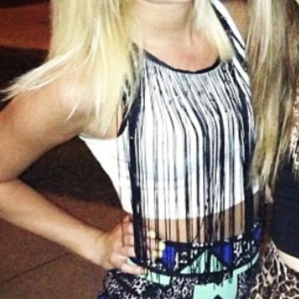 CR Fringe Crop Top