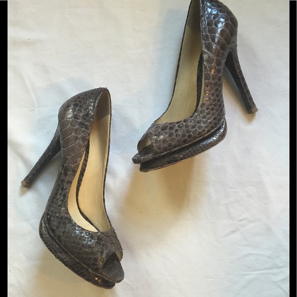 Salto Meia Pata Python Platform Pumps - Picture 5 of 8