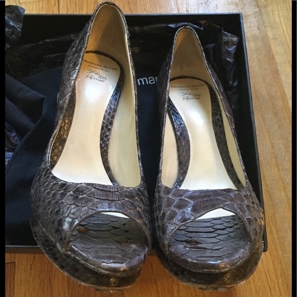 Salto Meia Pata Python Platform Pumps - Picture 3 of 8