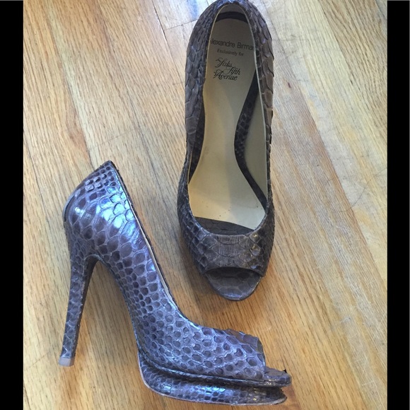 Salto Meia Pata Python Platform Pumps - Picture 7 of 8