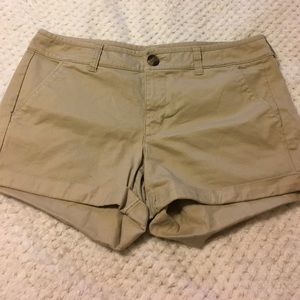 American Eagle (AE) Midi Khaki Shorts
