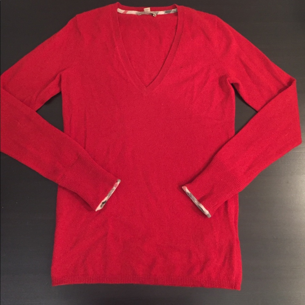 Burberry Brit cashmere V-neck sweater