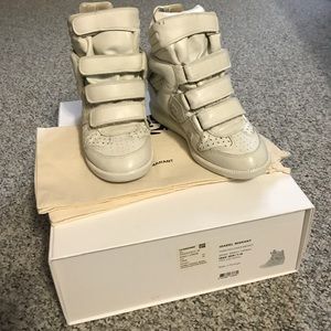 Isabel Marant Velcro leather sneaker Sz 36