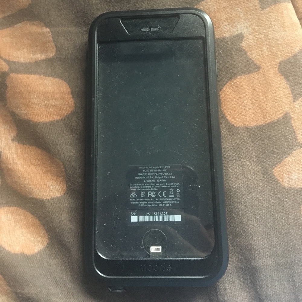 Mophie Charging Case for Iphone 6/6s