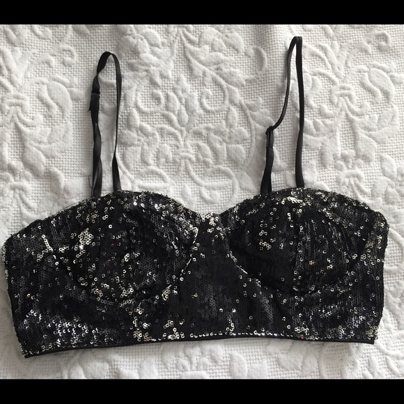 sequin bra top forever 21