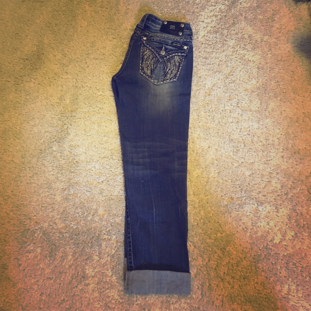 Miss Me straight leg size 28 Capri jeans