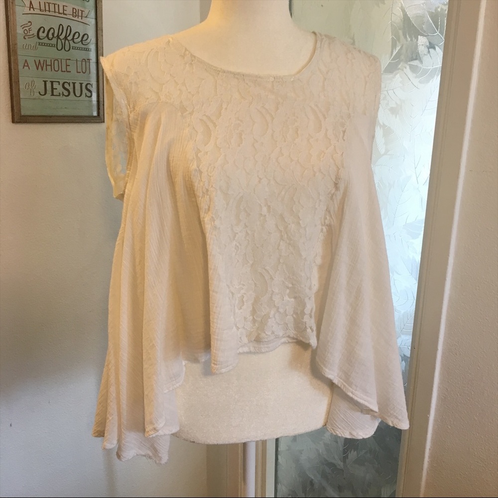 White lace top