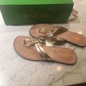 Lilly Pulitzer flip flops
