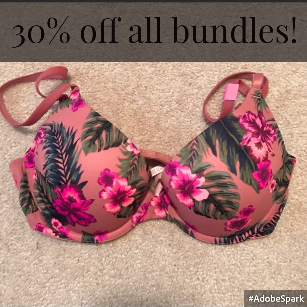 PINK push up bra 32C