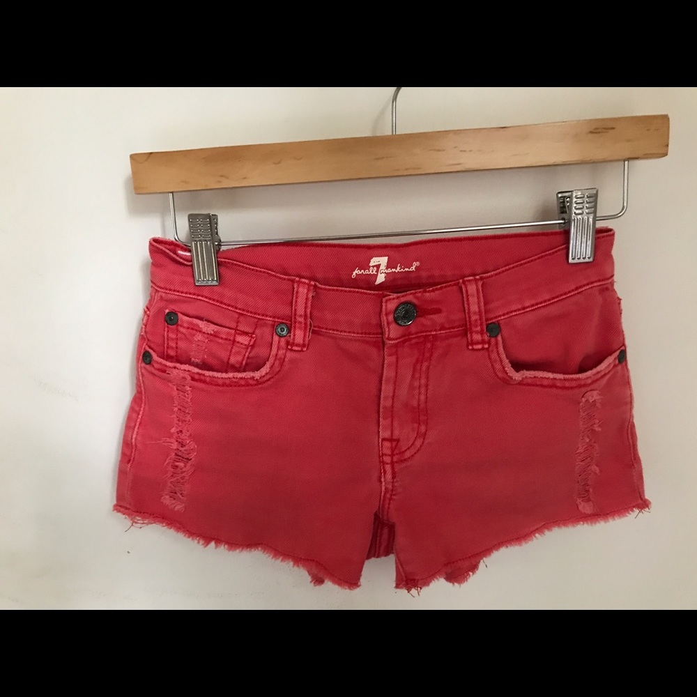 girls 7 for all mankind jean shorts