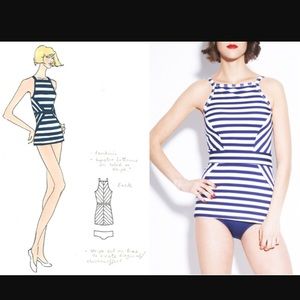 Parker Barker for Lime Ricki Tankini Top, Size XL