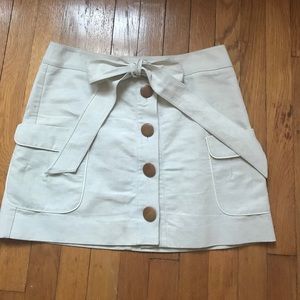 Jcrew linen cotton blend skirt
