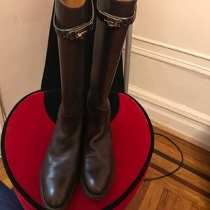 Authentic hermes boots. Kelly buckle size 38