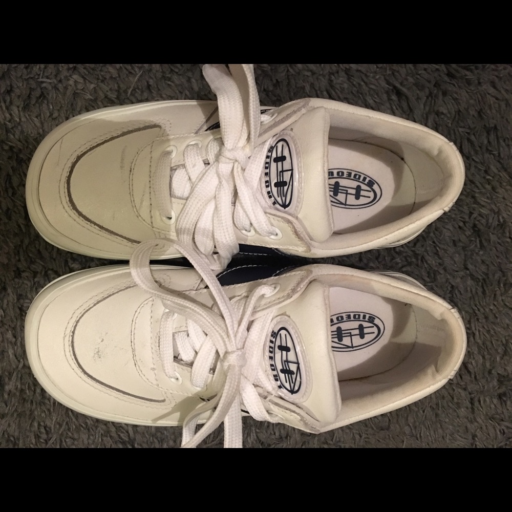 NavyBlue & White Platform Sneakers!