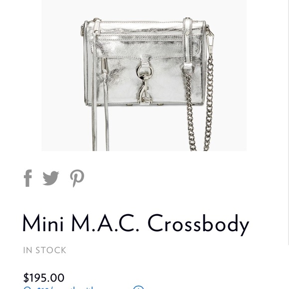 Rebecca Minkoff Handbags - Rebecca Minkoff mini MAC crossbody