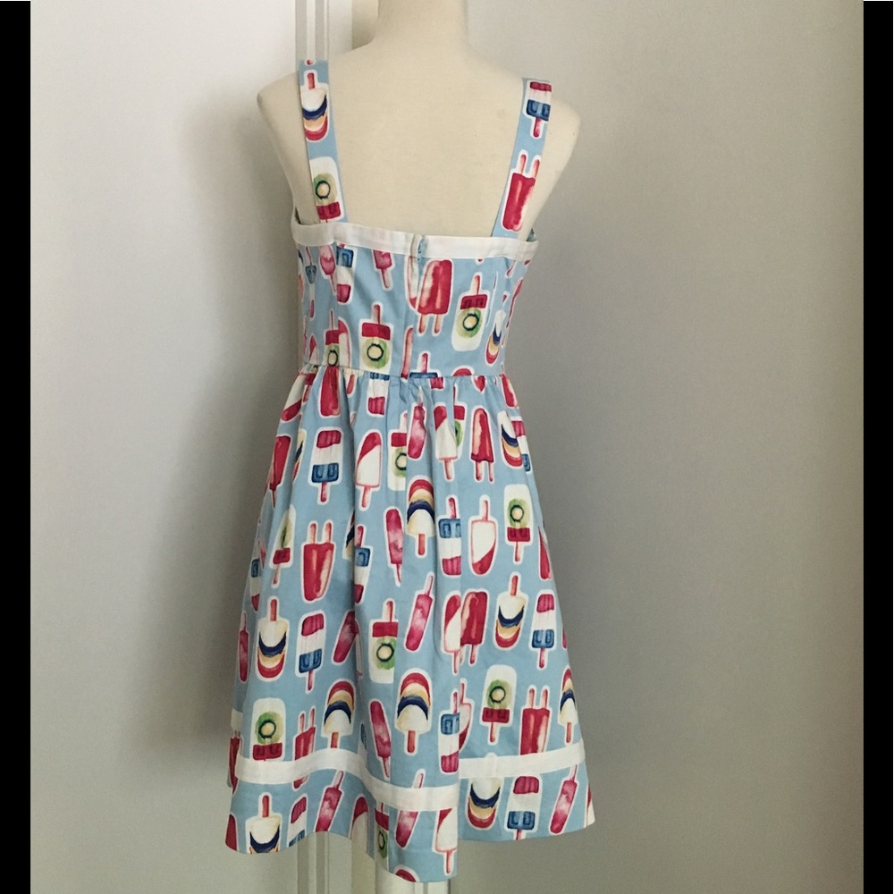 Modcloth Dress SkyBlue M Popsicle Ice Cream Fruit - Picture 3 of 8