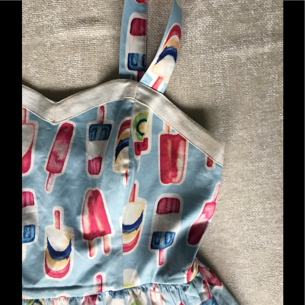 Modcloth Dress SkyBlue M Popsicle Ice Cream Fruit - Picture 5 of 8