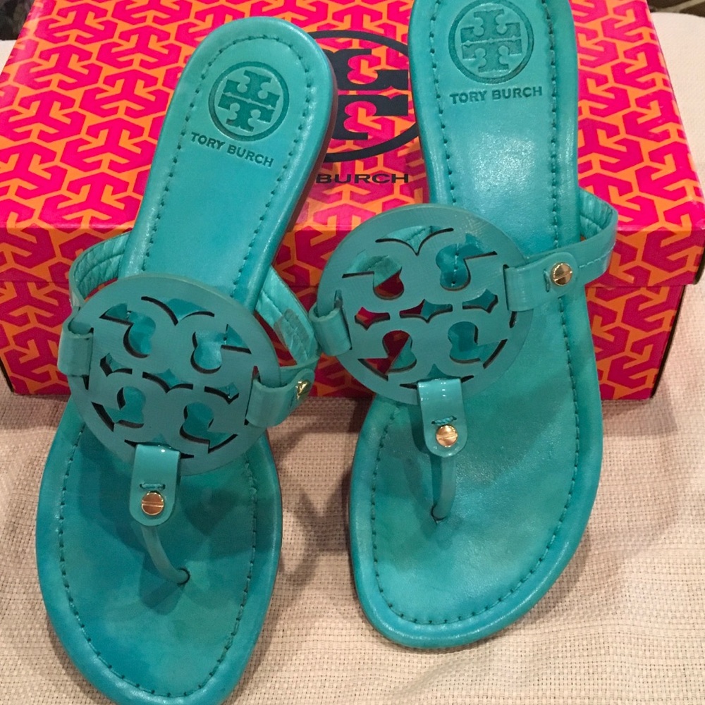 Tory Burch Turquoise Miller Sandal