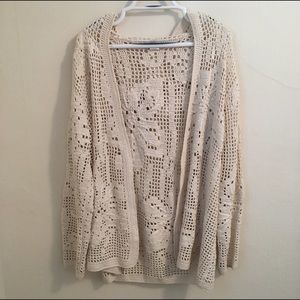 Tommy Bahama Crocheted Hooded Coverup
