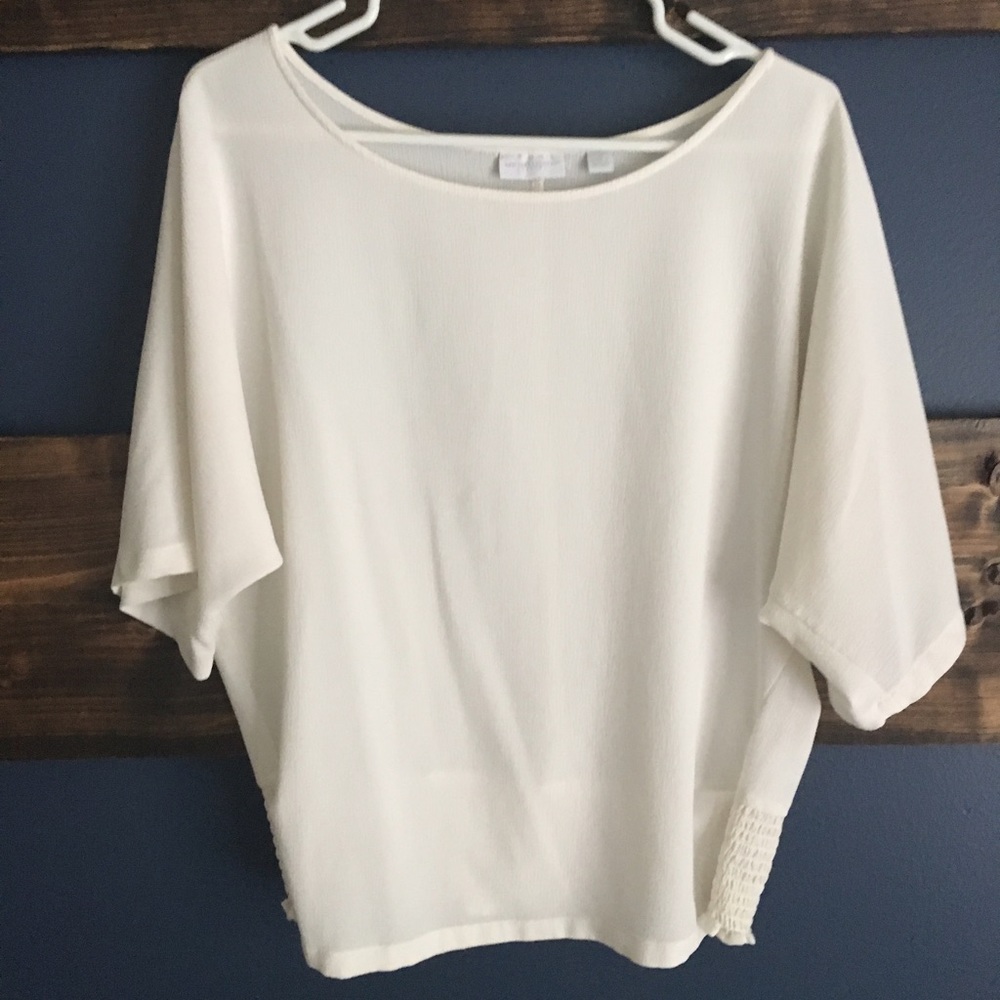 Cream Casual Top