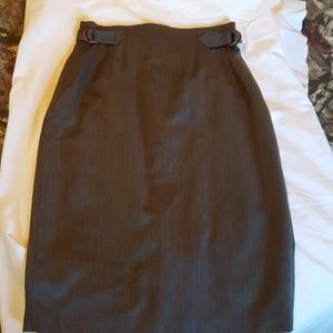 Joseph Abboud Grey Skirt Italian Fabric