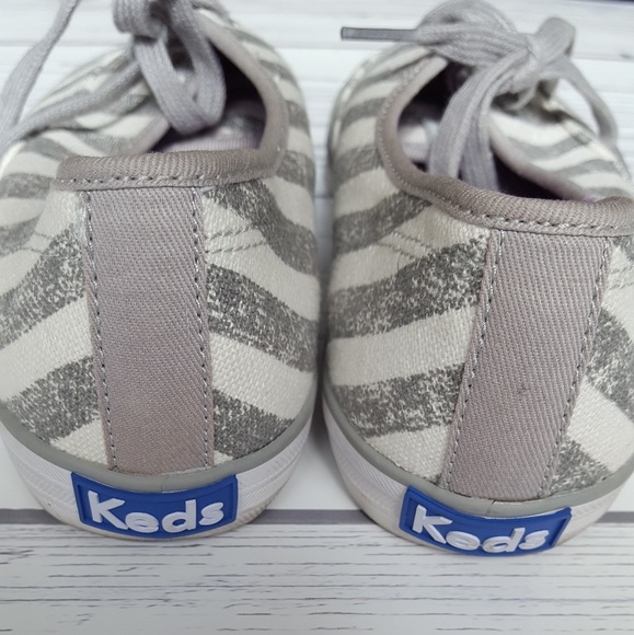 Keds Gray and White Striped - Picture 3 of 4