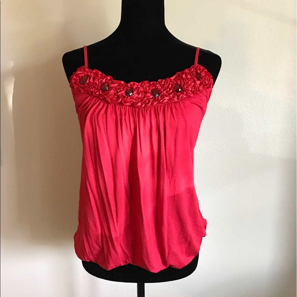 Candie's brand, Red tank top. NWT size L