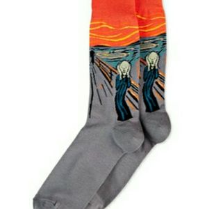 SALE❤THE SCREAM ART SOCKS,  NWT