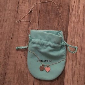 Tiffany & Co. Pink Heart Pendant Necklace