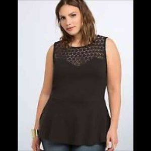 Torrid peplum top